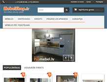 Tablet Screenshot of mebelshop.lv